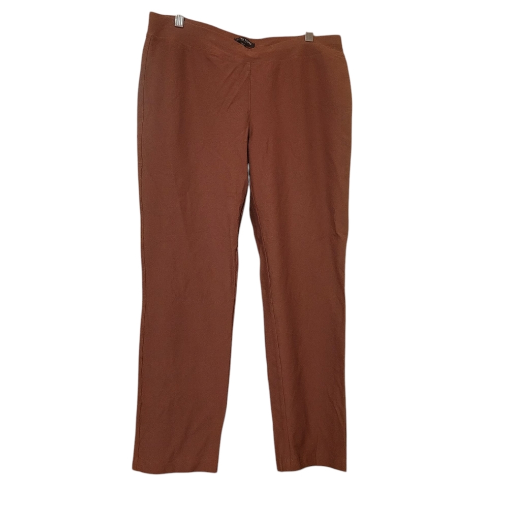 Eileen Fisher Brown (Nutmeg) Ankle Pants Size Medium Petite